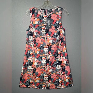 NWT ModCloth Vintage Summer Retro Floral Shift Dress Sz SM Mini 100% Cotton TWE